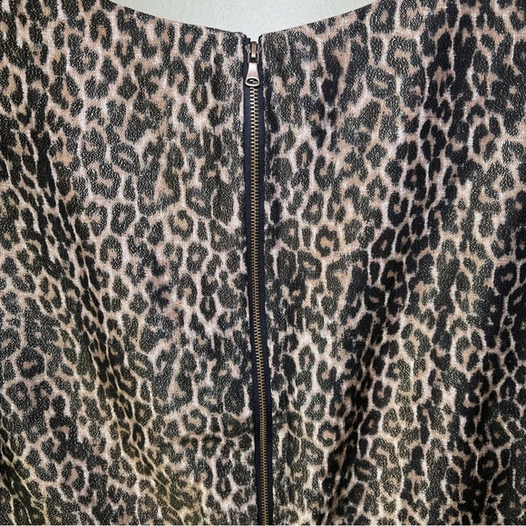 Talbots Metallic leopard print sheath dress - Picture 4 of 8